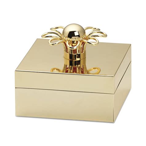 small metal gold boxes kate spade|kate spade ring dishes.